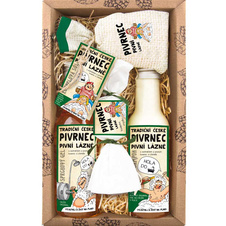 Kosmetická sada Pivrnec premium – gel, pěna, mýdlo a sůl