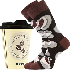Dárkové ponožky - Káva