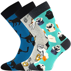 Dárkově balené ponožky - kočky