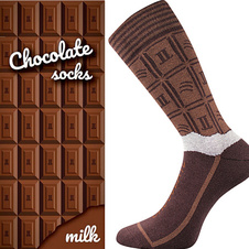 Pánské dárkové ponožky - čokoláda
