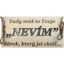 Dřevěná dárková obálka - NEVÍM